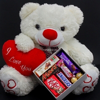 Charming Chocolate & Bear Gift